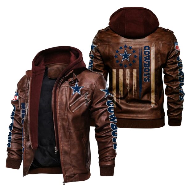 Cowboys NFL Personalized Leather Jacket For Fan V28 1