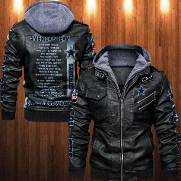 Cowboys NFL Personalized Leather Jacket For Fan V31 1