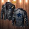 Cowboys NFL Personalized Leather Jacket For Fan V4 1