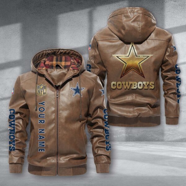 Cowboys NFL Personalized Leather Jacket For Fan V6 1