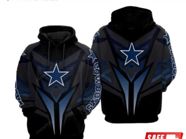 Cowboys Nfl Football Star Cowboys 3D Peto Rugs Pullover Hoodie Zip Hoodie 1