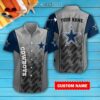 Cowboys Personalized Casual Button Down Short Sleeve Shirt Pl121 1