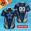 Cowboys Personalized Casual Button Down Short Sleeve Shirt Pl210 1