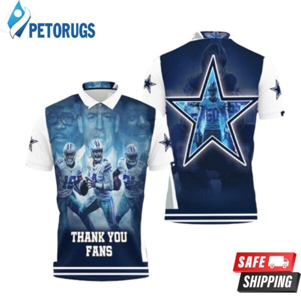 Dallas Cowboy Super Bowl 2021 Nfc East Division Champions Thank You Fans Polo Shirts 1