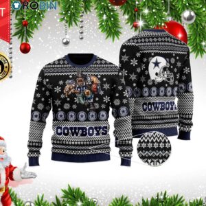 Dallas Cowboys 3D Printed Christmas Wool Sweater