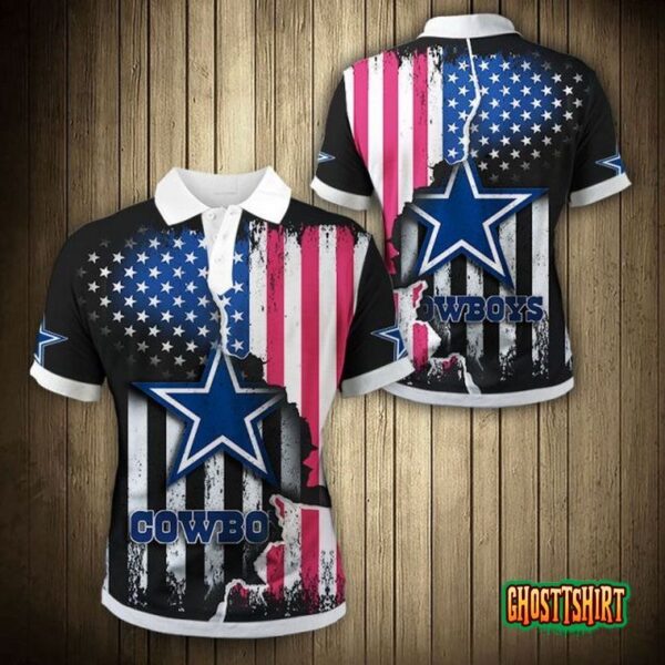 Dallas Cowboys American Flag Polo V1 1