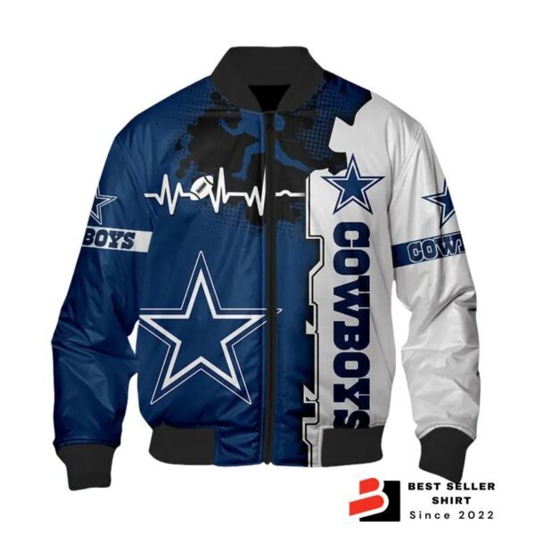 Dallas Cowboys Bomber Jacket 3d Bomber Gift For Fans 1