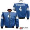 Dallas Cowboys Dak Prescott 4 Nfl American Football Dak Royal Rivalry Bomber Jacket 1