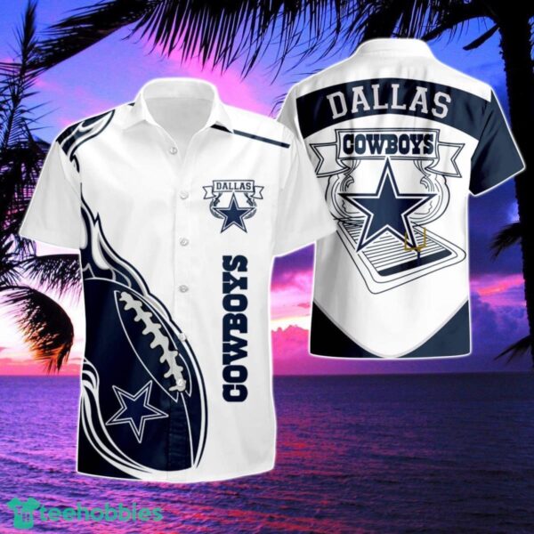 Dallas Cowboys Fireball Summer Hawaiian Shirt And Short 1