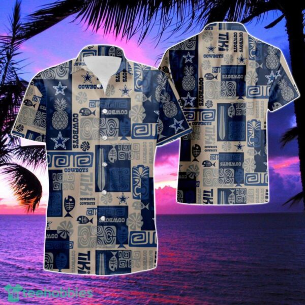 Dallas Cowboys Fish Pineapple Pattern Summer Hawaiian Shirt And Short 1