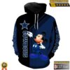 Dallas Cowboys Football Mickey Mouse 3D Hoodie Nfl Sweatshirt 1