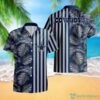 Dallas Cowboys Leaf and Stripe Pattern Hawaiian Shirt For Fans Summer Gift 1