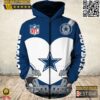 Dallas Cowboys Logo Football 3D Hoodie Blue Star Nfl 3D Sweatshirt 1