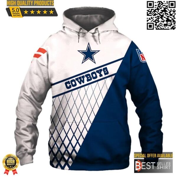 Dallas Cowboys Logo Football Team 3D Hoodie Nfl 3D Sweatshirt 1