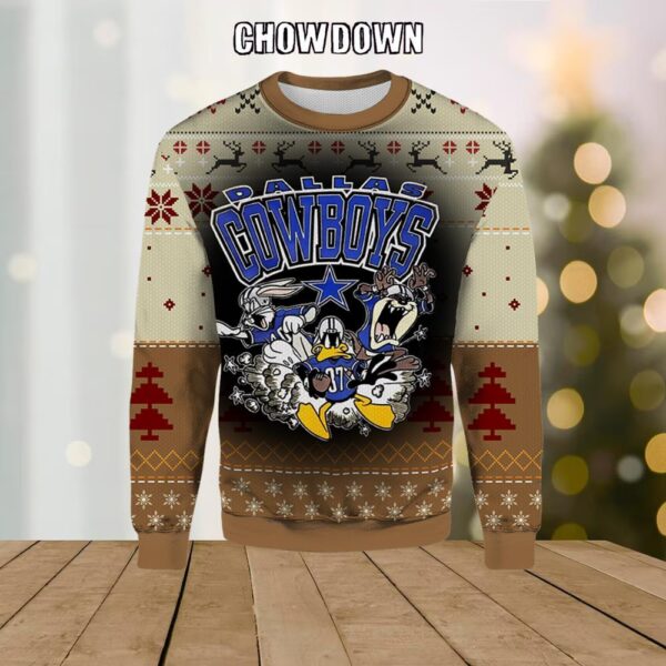 Dallas Cowboys Looney Tunes Ugly Christmas Sweater Christmas Gifts