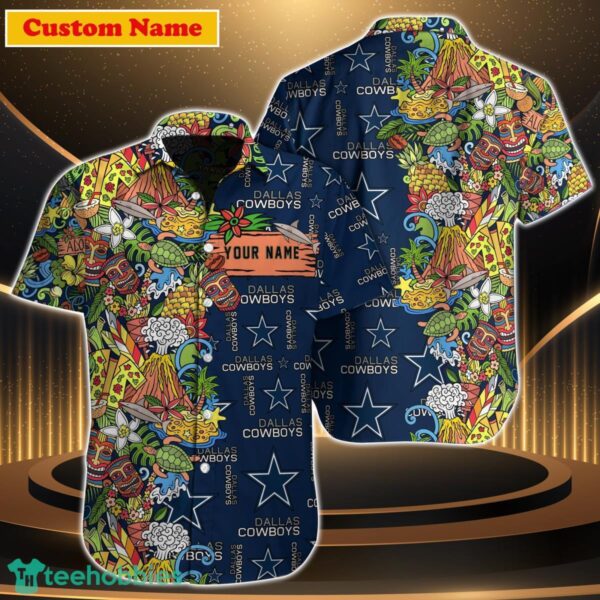 Dallas Cowboys NFL Custom Name Hawaiian Shirt For Men Women Great Gift For Fan 1