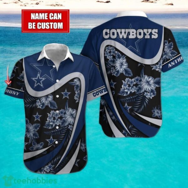 Dallas Cowboys NFL Floral Hawaiian Shirt And Beach Shorts Custom Name For Fans 1