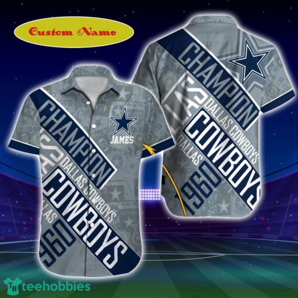 Dallas Cowboys NFL Football Custom Name Hawaiian Shirt For Men And Women Gift For Real Fans 1