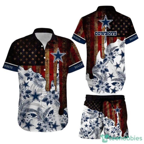 Dallas Cowboys NFL Hawaiian Shirt And Short Summer Vintage US Flag Best Gift For Men Women 1