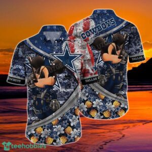 Dallas Cowboys NFL Hawaiian Shirt Mickey Graphic