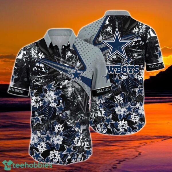 Dallas Cowboys NFL Hawaiian Shirt Tropical Pattern New Hot Trend Summer For Sports Fans NFL 1