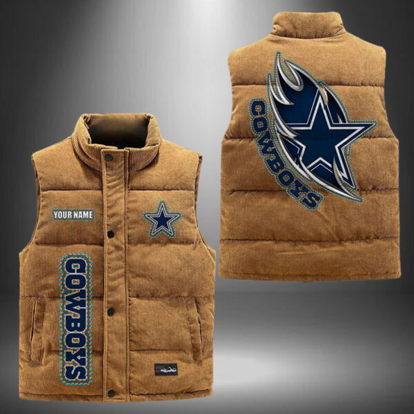 Dallas Cowboys NFL Personalized Puffer Jacket For Fan V1 1