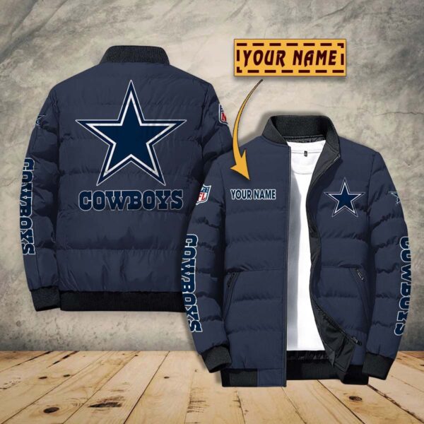 Dallas Cowboys NFL Personalized Puffer Jacket For Fan V12 1