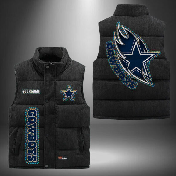 Dallas Cowboys NFL Personalized Puffer Jacket For Fan V13 1