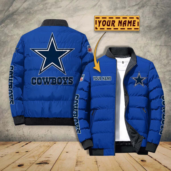 Dallas Cowboys NFL Personalized Puffer Jacket For Fan V14 1