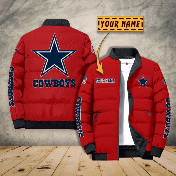 Dallas Cowboys NFL Personalized Puffer Jacket For Fan V16 1