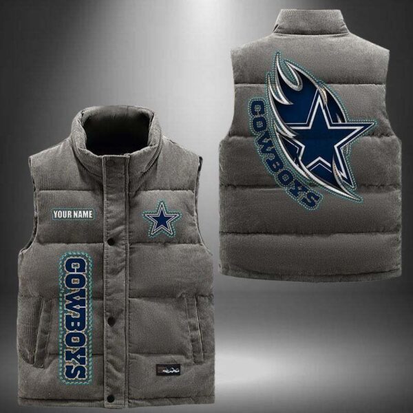 Dallas Cowboys NFL Personalized Puffer Jacket For Fan V2 1