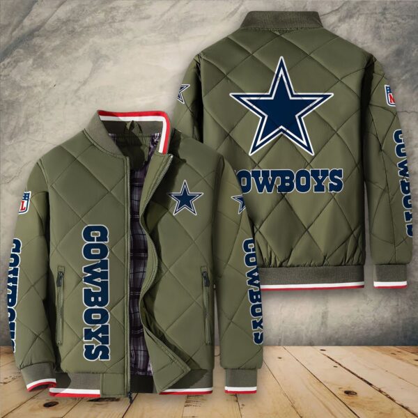 Dallas Cowboys NFL Personalized Puffer Jacket For Fan V5 1