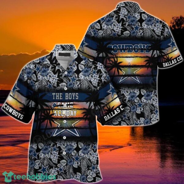 Dallas Cowboys NFL Summer Hawaiian Shirt Floral Pattern Graphic For Sports Enthusiast 1