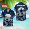 Dallas Cowboys NFL Team Hawaiian Shirt And Shorts Floral Beach Pattern Custom Name 1