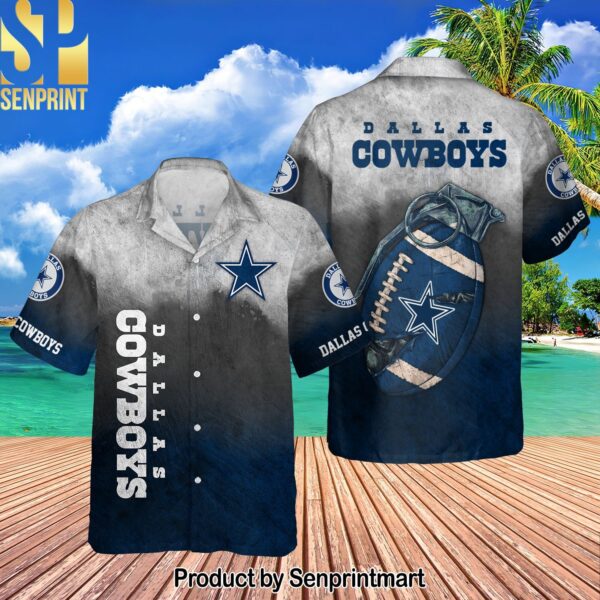 Dallas Cowboys National Football League Gernade All Over Printed Hawaiian Shirt