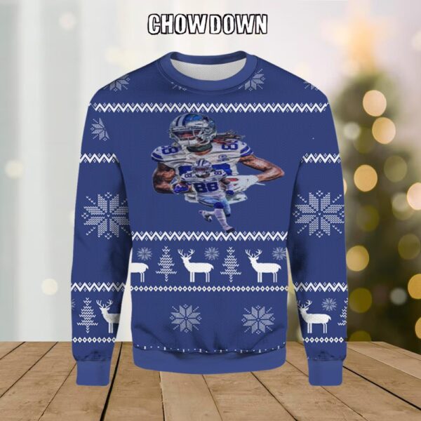 Dallas Cowboys Number 88 Ugly Christmas Sweater Christmas Gifts