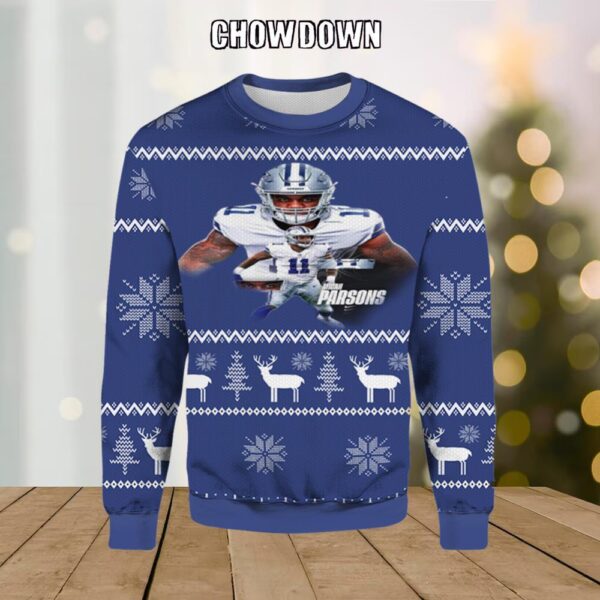 Dallas Cowboys Parsons Ugly Christmas Sweater Christmas Gifts