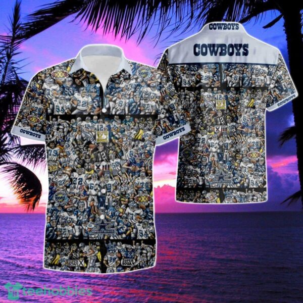 Dallas Cowboys Sport Aloha Hawaiian Shirt Short 1