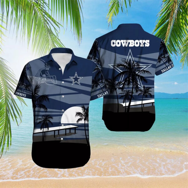 Dallas Cowboys Sunset Bay Hawaiian 1