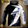 Dallas Cowboys Team Logo Football 3D Hoodie Thunder Nfl 3D Sweatshirt 1