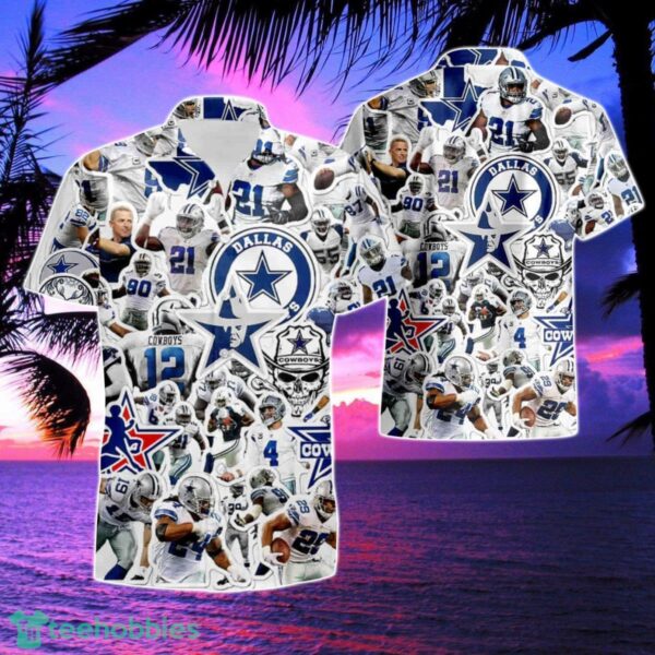 Dallas Cowboys Team Regular Fit Hawaiian Shirt Short 1