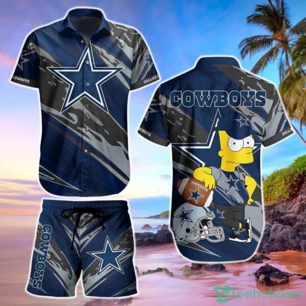 Dallas CowboysFootball NFL Hawaiian Shirt Bart Simpson Summer Gift For Men Women Fans 1