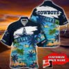 Dallas cowboy Logo NFL Football Team Custom Men Hawaiian Best Football Fan Gift 1