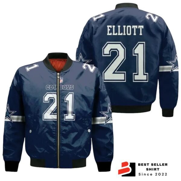 Ezekiel Elliott Dallas Cowboys Bomber Jacket For Sale 1