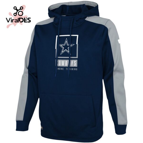 Limited NFL Dallas Cowboys Team Football Logo Navy Hoodie 3D 1