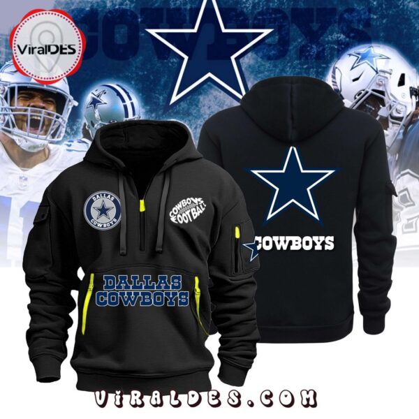 Luxury Dallas Cowboys Football Black Hoodie 1