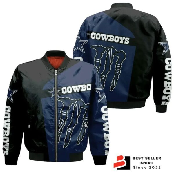 Monster Energy Dallas Cowboys Bomber Jacket On Sale 1