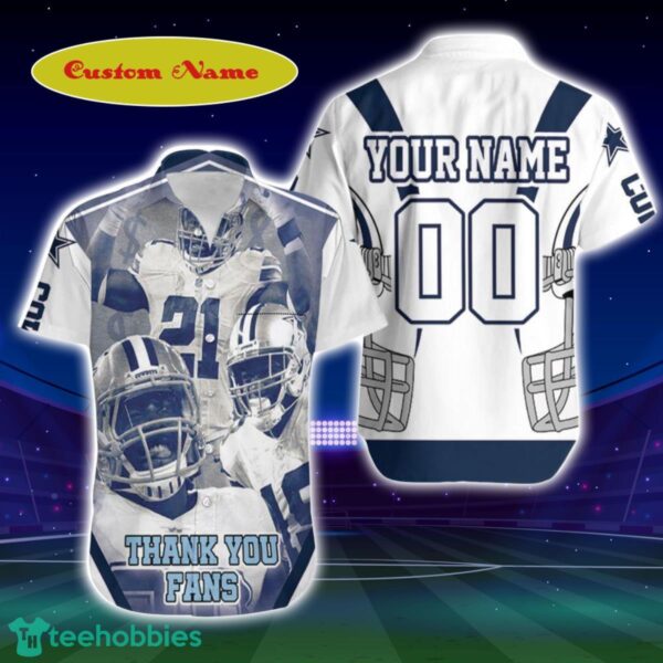 NFC East Division Champions Dallas Cowboys Super Bowl Custom Name Hawaiian Shirt Best Gift For Men And Women Fans 1