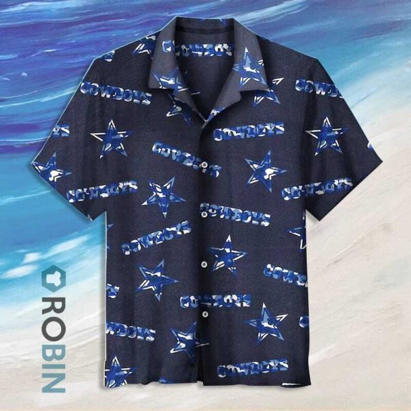 Nfl Cowboys Logo Beach Tropical Hawaiian Shirt 1