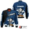 Nfl Dallas Cowboys Bomber Jacket Christmas Mickey Mouse Jacket 1